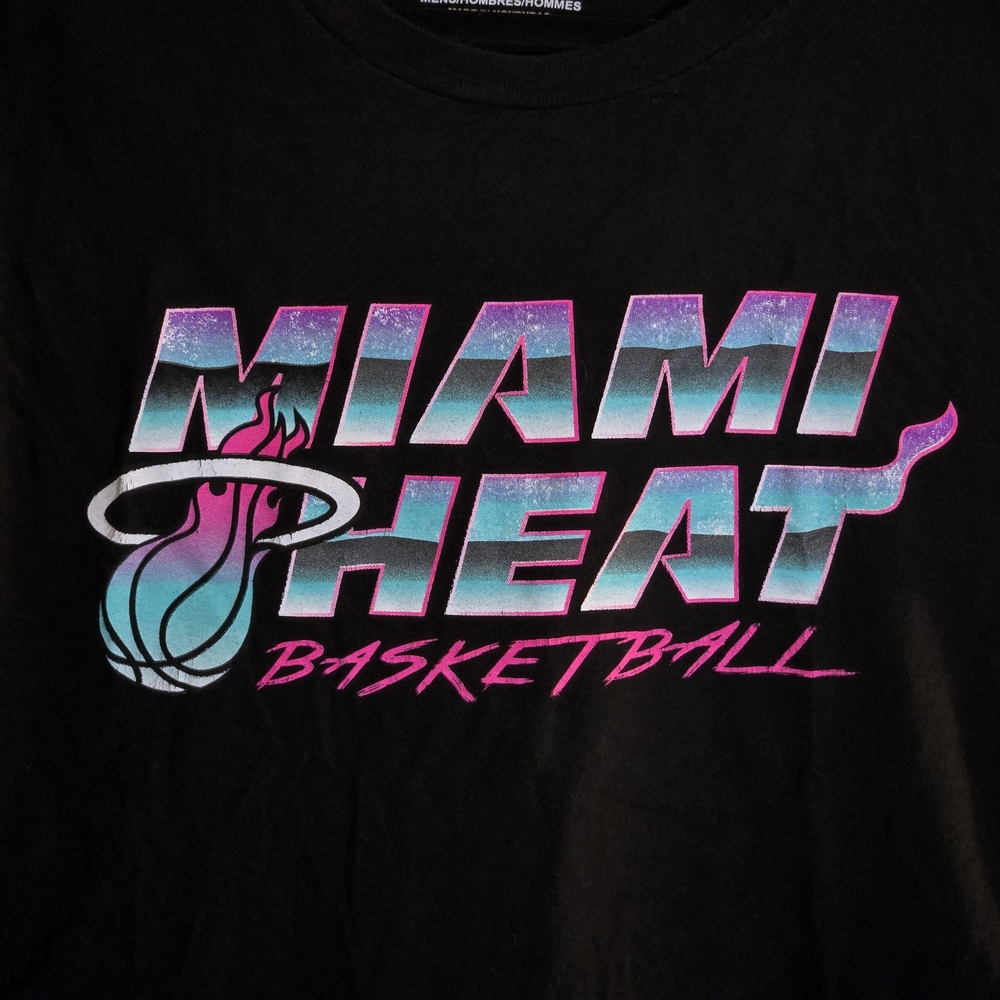 MIAMI HEAT BASKETBALL FANATICS BLACK TEE